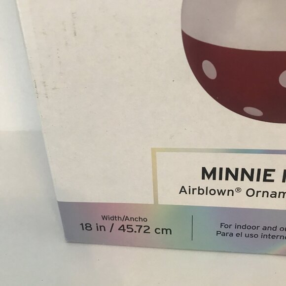 Disney Minnie Mouse Airblown Ornament Christmas New Set of 3 18" Pump Included - Picture 5 of 8